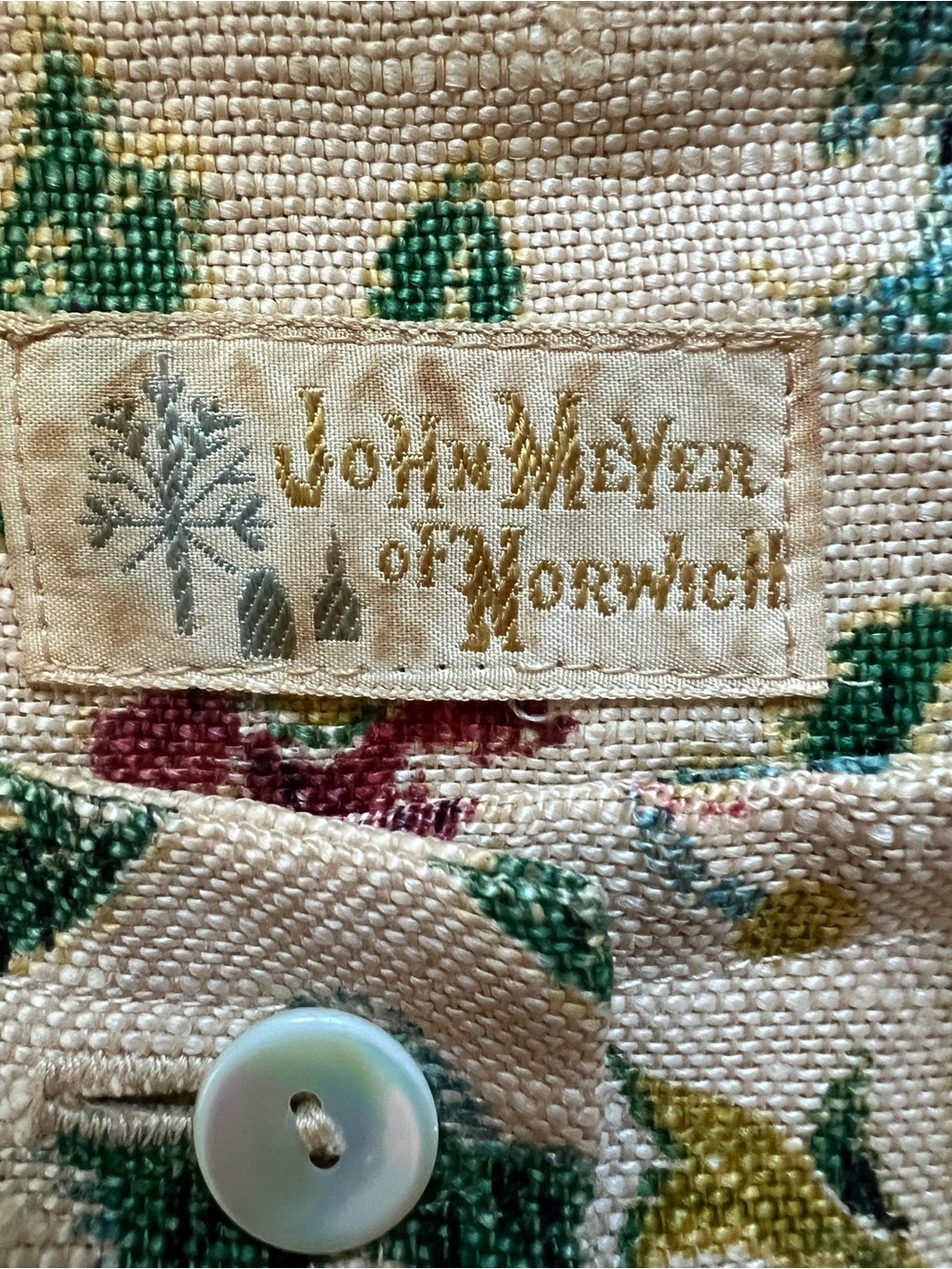 John Meyer of Norwich Vintage Floral Button Front Jacket - Picture 9 of 9